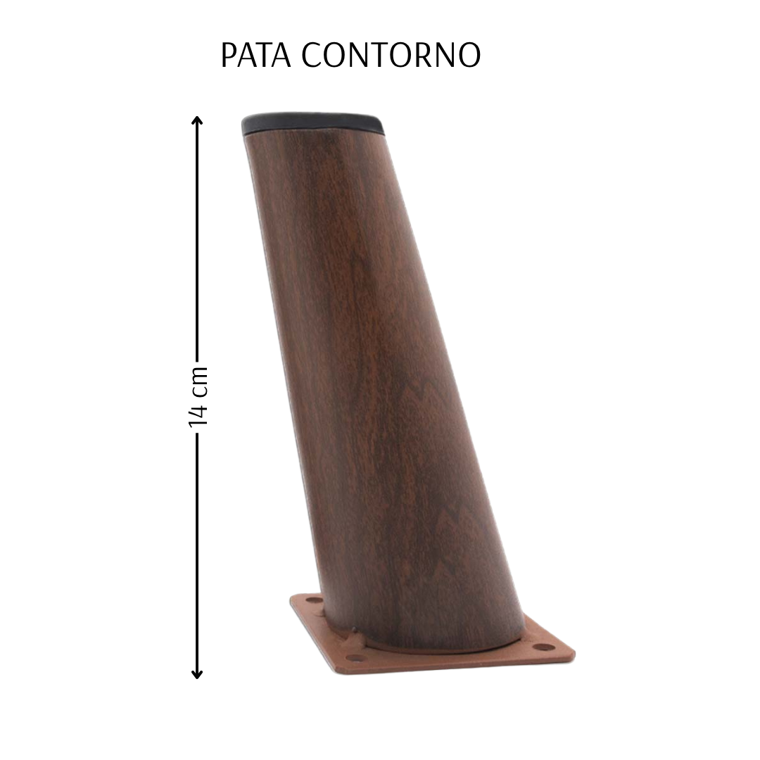 Sala Esquinera Boston doble brazo pata cono