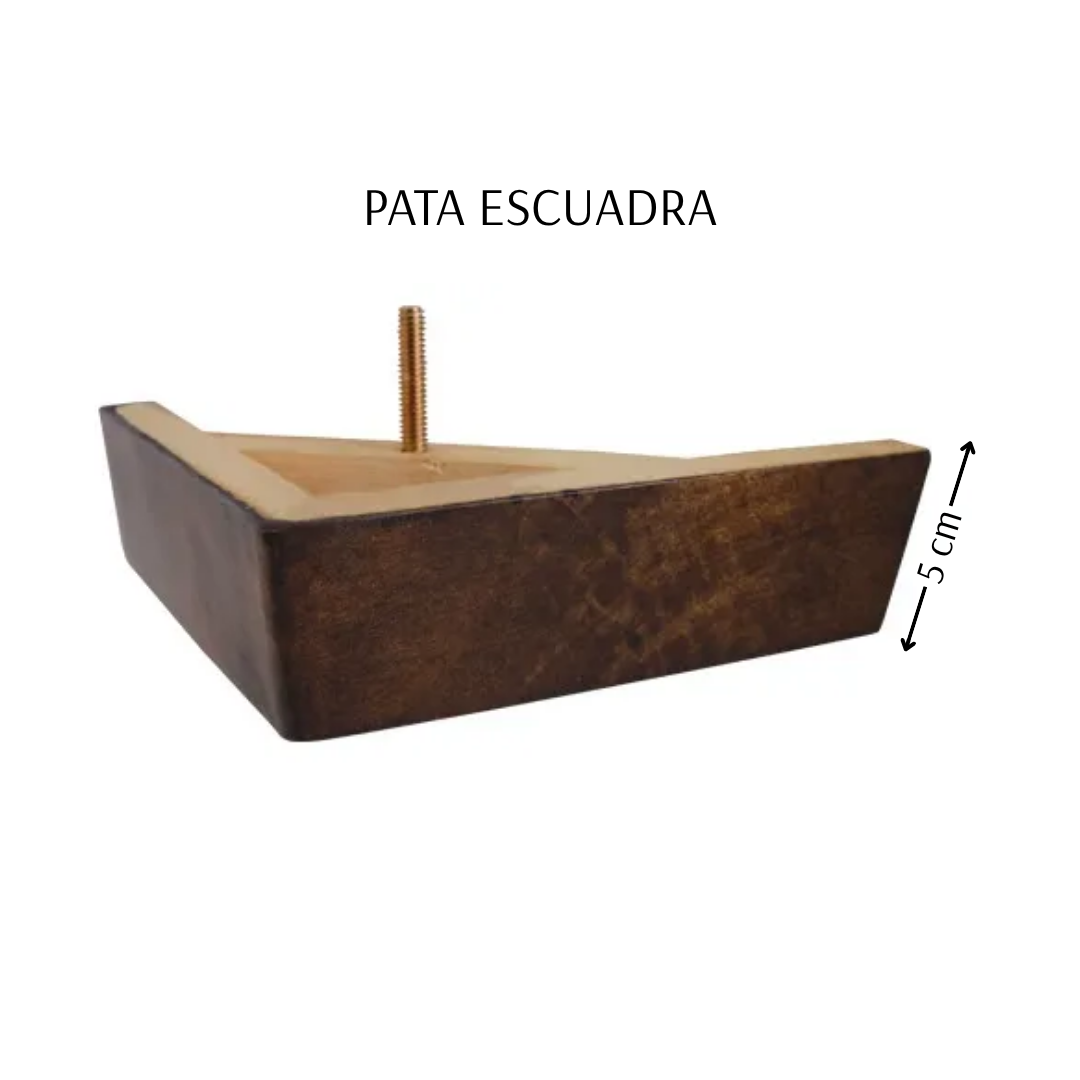 Sala Esquinera Boston doble brazo pata cono