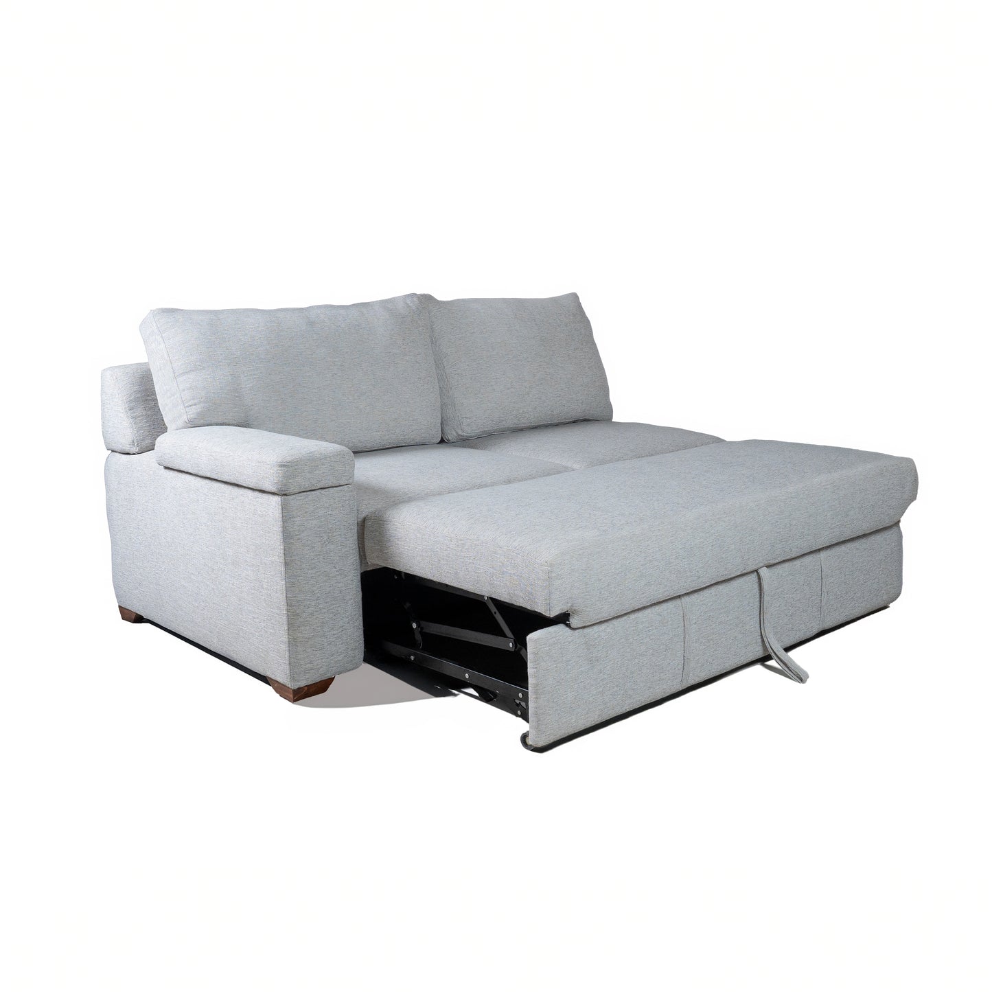 Sala esquinera Musseti con cama y baúl